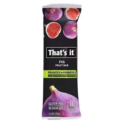 That's it, prebiotics + probiotics bar, fig, 12 bars, 1.2 oz (35 g) each