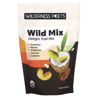 Wilderness Poets, Organic Wild Mix, Delight Trail Mix, 8 uncji (226 g)