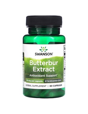 Swanson, Pestwurz-Extrakt, 75 mg, 60 Kapseln