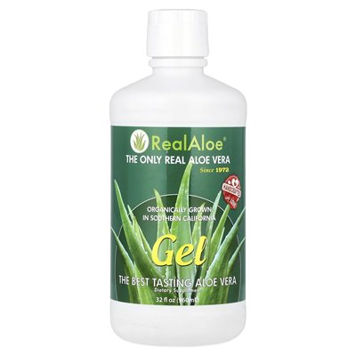 Real Aloe, Aloe Vera Gel, 32 Fl Oz (960 ml) Real Aloe, Aloe Vera Gel, 32 Fl Oz (960 ml)