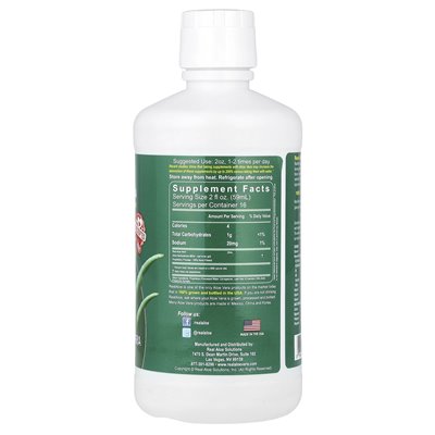 Real Aloe, Aloe Vera Gel, 32 Fl Oz (960 ml) Real Aloe, Aloe Vera Gel, 32 Fl Oz (960 ml)