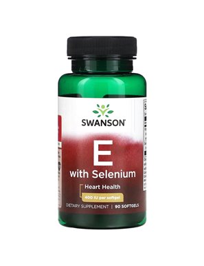 Swanson, Witamina E z Selenem, 400 IU, 90 Softgeli