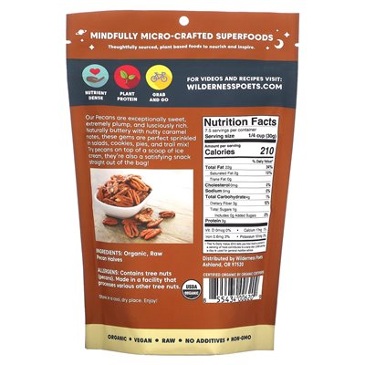 Wilderness Poets, Bio-Pekannuss, 8 oz (226 g)