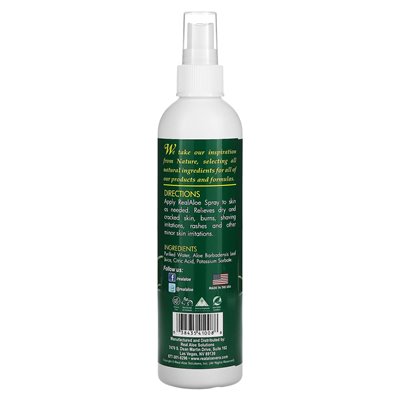 Real Aloe, Aloe Vera Spray, 8 fl oz (227 ml)