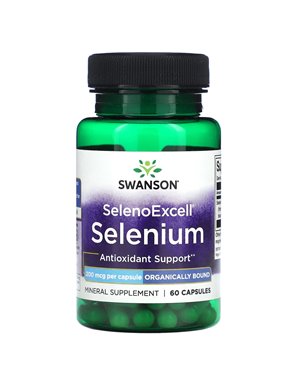 Swanson, SelenoExcell, Selen, 200 mcg, 60 Kapsułek