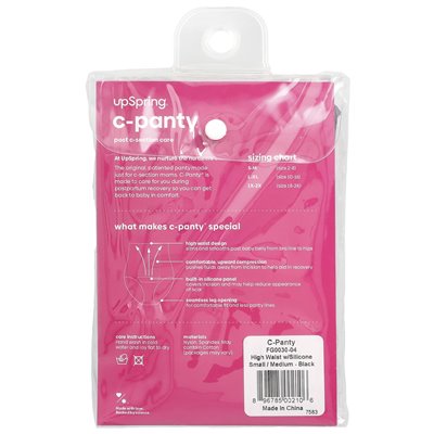 Upspring, C-Panty, Post C Care, Small/Medium, Black, 1 majtki Upspring, C-Panty, Post C Care, Small/Medium, Black, 1 majtki