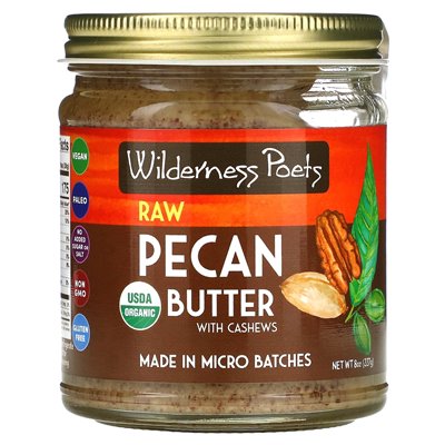 Wilderness Poets, Bio-Cashew-Pekannuss-Butter, 8 oz (227 g)
