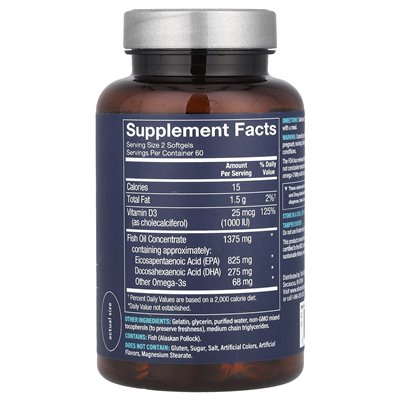 VTHRIVE, Wild Alaskan Fish Oil Mini, 120 miękkich