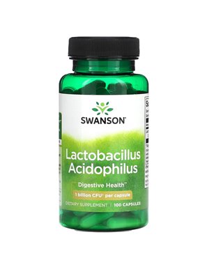 Swanson, Lactobacillus Acidophilus, 1 Billion CFU, 100 Capsules Swanson, Lactobacillus Acidophilus, 1 Billion CFU, 100 Capsules