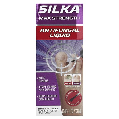 Silka, płyn przeciwgrzybiczy, wytrzymałość maksymalna, 0,45 fl Oz (13 ml)