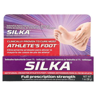 Silka, krem ​​przeciwgrzybiczy na stopę sportowca, pełna siła na receptę, 1 uncja (30 g)