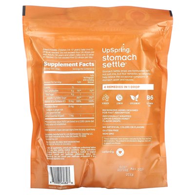 Upspring, osadzanie się w żołądku, Lemon-Snaper-Honey, 55 indywidualnie owinięte krople