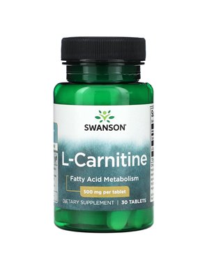 Swanson, L-Carnitin, 500 mg, 30 Tabletten Swanson, L-Carnitin, 500 mg, 30 Tabletten