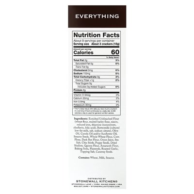 Stonewall Kitchen, Deli Crackers, Alles, 4,7 Unzen (133 g)