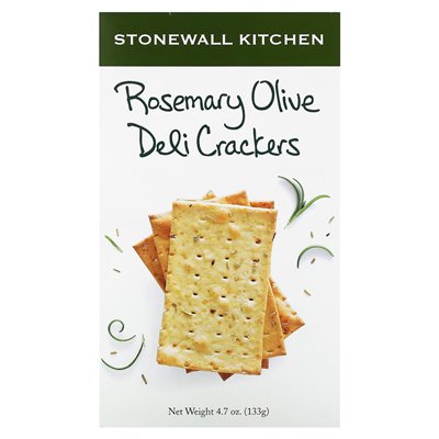 Stonewall Kitchen, Deli Crackers, Rosemary Olive, 4,7 uncji (133 g) Stonewall Kitchen, Deli Crackers, Rosemary Olive, 4,7 uncji (133 g)