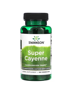 Swanson, Super Cayenne, 100 Vegetarian Capsules Swanson, Super Cayenne, 100 Vegetarian Capsules