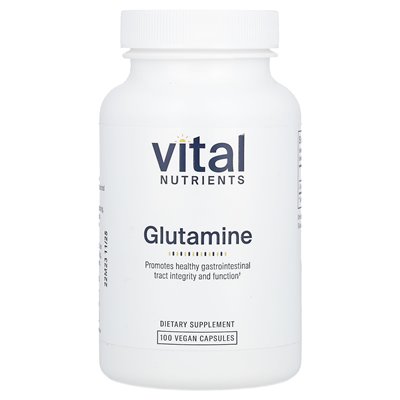 Ważne składniki odżywcze, glutamina, 3400 mg, 100 kapsułek wegańskich (850 mg na kapsułkę)