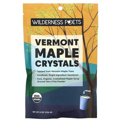 Wilderness Poets, Organic Vermont Maple Crystals, 8 uncji (226 g)