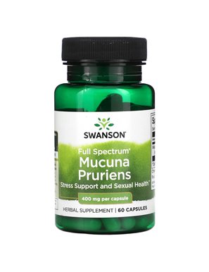 Swanson, Mucuna Pruriens Full Spectrum, 400mg, 60 Capsules Swanson, Mucuna Pruriens Full Spectrum, 400mg, 60 Capsules