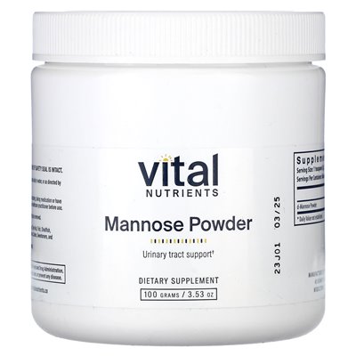 Vital Nutrients, Mannose Powder, 3.53 oz (100 g)
