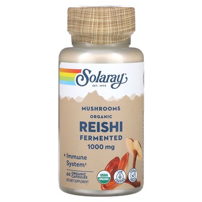 Solaray, fermentowany grzyb Reishi, 1000 mg, 60 kapsułek organicznych (500 mg na kapsułkę) Solaray, fermentowany grzyb Reishi, 1000 mg, 60 kapsułek organicznych (500 mg na kapsułkę)