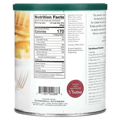 Stonewall Kitchen, Farmhouse Pancake &amp Waffle Mix, 16 uncji (453,6 g)