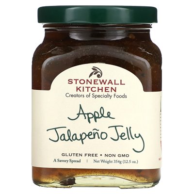 Stonewall Kitchen, Apfel-Jalapeno-Gelee, mittelgroß, 12,5 oz (354 g)