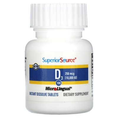 Ultimate Source, D3, Extra Strength, 250 mcg (10.000 IE), 100 schnell auflösbare Mikrolingualtabletten