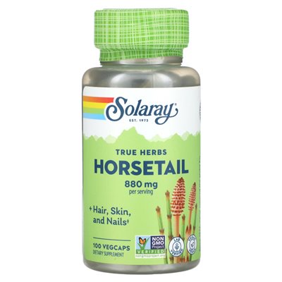 Solaray, True Herbs, Schachtelhalm, 880 mg, 100 pflanzliche Kapseln (440 mg pro Kapsel)