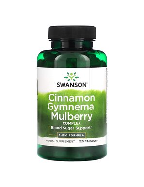 Swanson, Gymnema Mulberry Cinnamon Composition, 120 Capsules