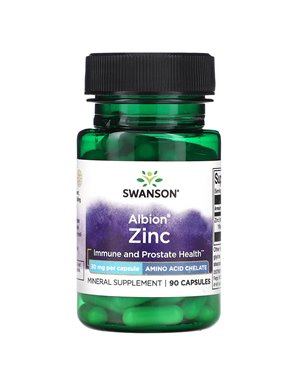 Swanson, Albion Cynk, 30 mg, 90 kapsułek