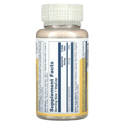 Solaray, Vitamin D2 in Trockenform, 25 mcg, 60 vegetarisch