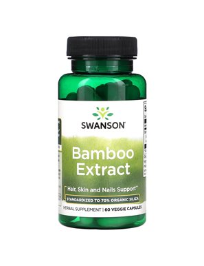 Swanson, Bambusextrakt, 60 vegetarische Kapseln Swanson, Bambusextrakt, 60 vegetarische Kapseln