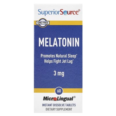 Najwyższe źródło, melatonina, 3 mg, 60 mikrolingowych tabletek rozpuszcza się