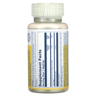 Solaray, zwiększona absorpcja, asporotan cynku, 15 mg, 100 Vegcaps Solaray, zwiększona absorpcja, asporotan cynku, 15 mg, 100 Vegcaps