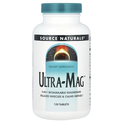 Źródło Naturals, Ultra-Mag ™, 120 tabletek Źródło Naturals, Ultra-Mag ™, 120 tabletek