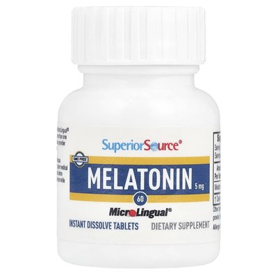 Ultimate Source, Melatonin, 5mg, 60 microlingual tablets dissolve