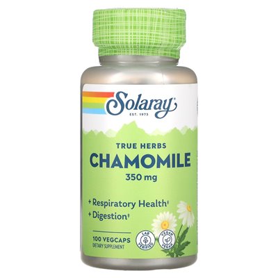 Solaray, Kamille, 350 mg, 100 pflanzliche Kapseln