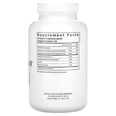 Vital Nutrients, Osteo-Durable II with Vitamin K2-7, 240 Vegetarian Capsules
