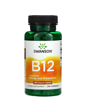 Swanson, Vitamin B12, 500 mcg, 260 Kapseln