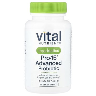 Important Nutrients, Hyperbiotics®, Pro-15® Advanced Probiotics, 60 Vegan Tablets