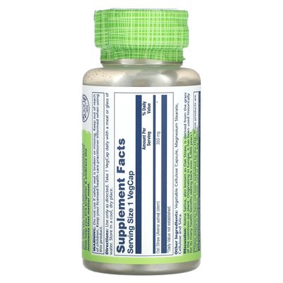Solaray, True Herbs, Avena Sativa, 350mg, 100 Vegcaps (350mg per capsule)
