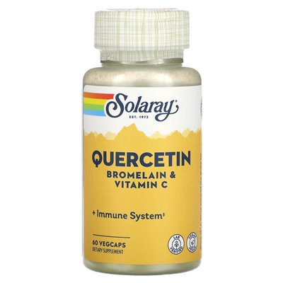 Solaray, Quercetin, Bromelain & Vitamin C, 60 Vegcaps