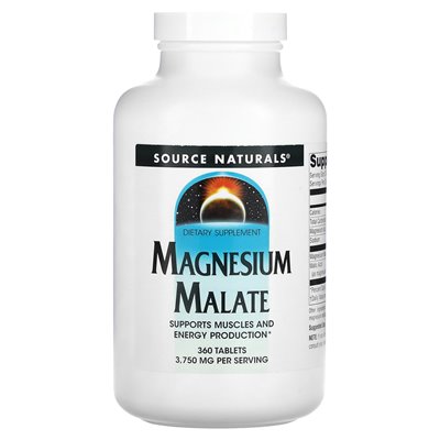 Source Naturals, Magnesium Malate, 3750 mg, 360 tablets (1250 mg per tablet)