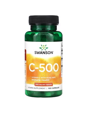 Swanson, C-500, 500 mg, 100 Kapseln Swanson, C-500, 500 mg, 100 Kapseln