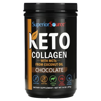 Supreme Source, Keto-Kollagenpulver mit MCTS, Schokolade, 14 oz (397 g)