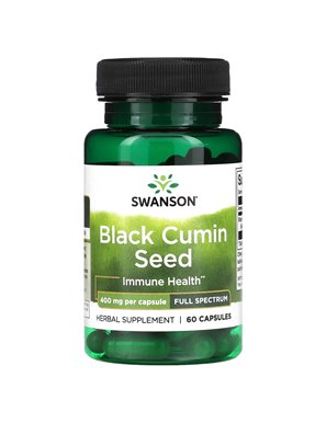 Swanson, Schwarzkümmel Vollspektrum, 400 mg, 60 Kapseln Swanson, Schwarzkümmel Vollspektrum, 400 mg, 60 Kapseln