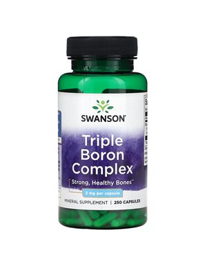 Swanson, Dreifach-Bor-Komplex, 3 mg, 250 Kapseln Swanson, Dreifach-Bor-Komplex, 3 mg, 250 Kapseln