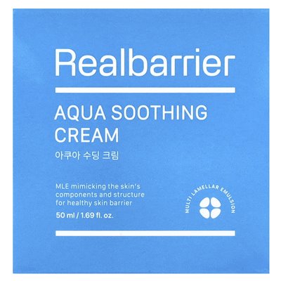 Prawdziwa bariera, krem ​​kojący Aqua, 1,69 fl oz (50 ml)