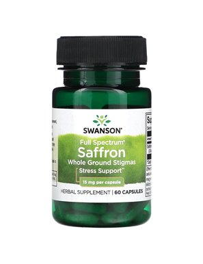 Swanson, Saffron, 15 mg, 60 capsules Swanson, Saffron, 15 mg, 60 capsules